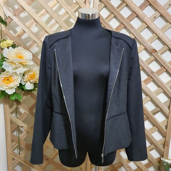 CALVIN KLEIN Zipper Detail Jacket (New NO tag) - Picture 7 of 14